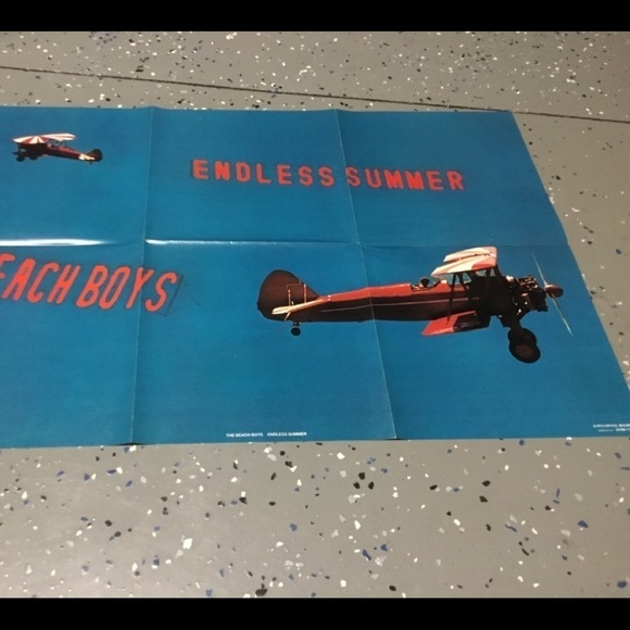 Beach BOYS 1974 ENDLESS SUMMER LITHOGRAPH/POSTER AND VINYL RECORD - Picture 5 of 7